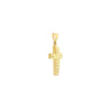 Full Diamond Cut 3D Cross Pendant
