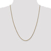 14K 1.8mm Solid D/C Spiga Chain