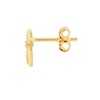 2pt Diamond Cross Stud Earrings