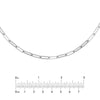 Sterling Silver Paper Clip Chain Adjustable Choker