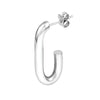 Sterling Silver J-Hoop Earrings