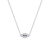 Mini CZ Evil Eye Adjustable Necklace