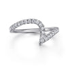 14K White Gold Diamond Wedding Band