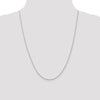 14K White Gold 1.3mm Diamond-Cut Rope Chain