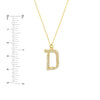 Diamond Gothic 'D' Necklace