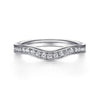 14K White Gold Matching Wedding Band