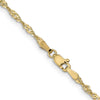 14K 1.9mm Singapore Chain Anklet