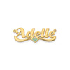 Enameled Heart Nameplate