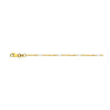 Two-tone Singapore Flat Saturn Chain