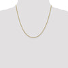 14K 1mm Sparkle Singapore Chain