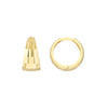 Mirror D/C Tapered Reversible Hoop Earrings