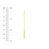 50/50 Paper Clip + Curb Long Drop Earrings