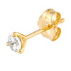 1/5tcw Round Diamond 3 Prong Stud Earrings