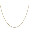 14K .8mm Loose Rope Chain Spring Ring Clasp