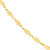 Diamond-Shaped Flat Link Chain