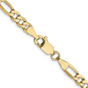14K 4mm Flat Figaro Chain
