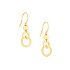 Double Circle Earrings on Fish Hook