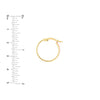 Medium Neon Pink Enamel Round Hoops
