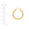 20mm Twisted Rope Hoop Earrings