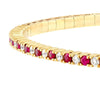 Ruby &amp; Diamond Flex Tennis Bracelet (7/8tcw)