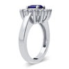 14K 0.78Ct Diamond Sapphire Ring