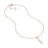 5mm Vertical Block Numeral Necklace