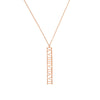 7mm Vertical Roman Numeral Pendant Necklace