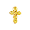 Yellow Sapphire Stone Cross Pendant