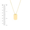 Engravable Dog Tag Adj. Necklace