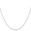 14K White Gold 1.1mm Flat Cable Chain
