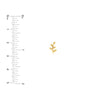 Leaf Branch Stud Earrings