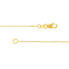 0.55mm Box Chain with Lobster Lock and Quality Tag