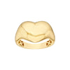 Polished Puffed Heart Ring