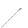Sterling Silver 1.5mm Figaro Chain with Lobster Lock