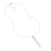 Vertical Engravable Bar Adj. Necklace