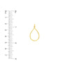 Open Teardrop Pendant with 1pt Diamond