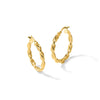 10K Polished Twisted Hoop Earrings
