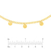 Disc Dangles Open Curb Chain Choker
