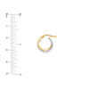 CZ Curved Mini Hoop Earrings