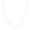 Mini Ball Station Bead Chain Necklace