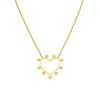 Carousel Bead Heart Necklace