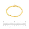 Polished Diagonal Oval Link Bracelet