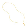 Script 'T' with Diamond Bezel Necklace