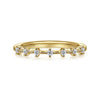 14K Yellow Gold Diamond Wedding Band