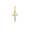 Two-Tone Filigree Cross Pendant