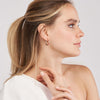 Large Neon Pink Enamel Round Hoops