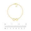 Double Strand Infinity Adjustable Bracelet