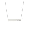 Mom Bar Necklace in Plated Sterling Silver