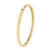 Ribbed Hinge Bangle Bracelet