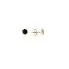 Onyx Enamel Hexagon Stud Earrings